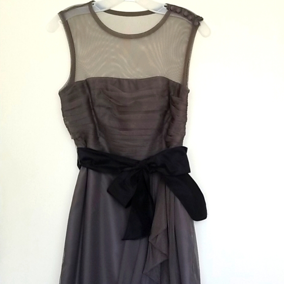 VERA WANG Gray Dress 4 - Picture 3 of 6